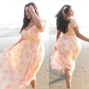 Ivy City Co 3x Cassidy Dress with ruffles, flowy